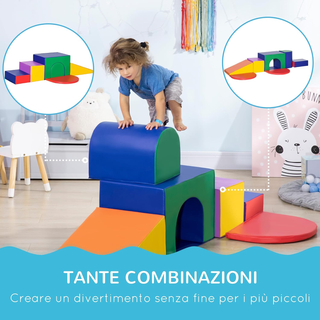 Set di 7 Costruzioni Morbide per Bambini da 1-3 An