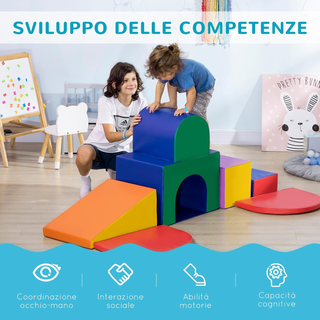 Set di 7 Costruzioni Morbide per Bambini da 1-3 An
