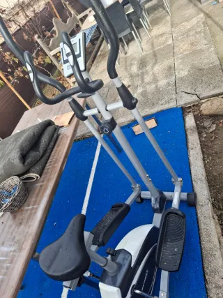 Bicicleta Estática Elíptica Gris