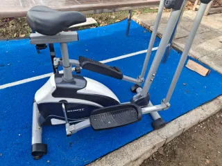 Bicicleta Estática Elíptica Gris