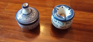 Caja y cenicero marroquíes