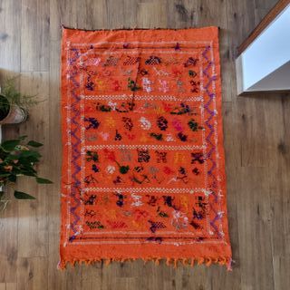 Authentic Moroccan Berber Rug Orange