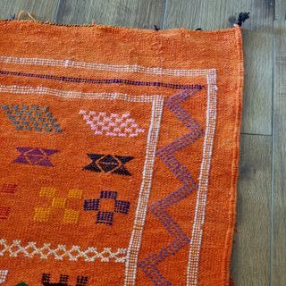 Authentic Moroccan Berber Rug Orange