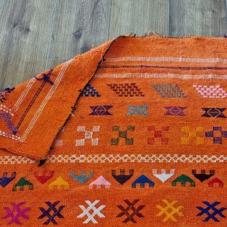 Authentic Moroccan Berber Rug Orange