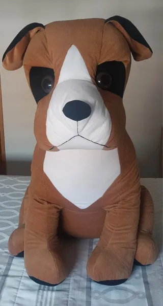 Peluche perro grande marrón