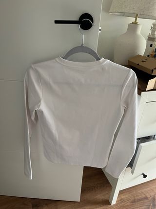 Camiseta entrenamiento Nike manga larga blanca