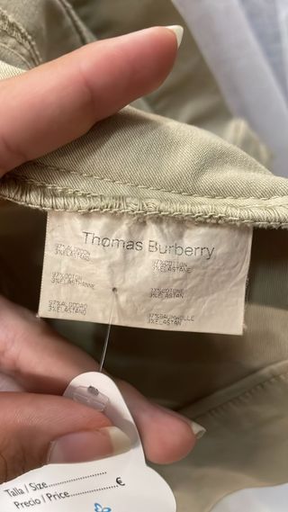 Chaqueta Thomas Burberry Beige Talla S