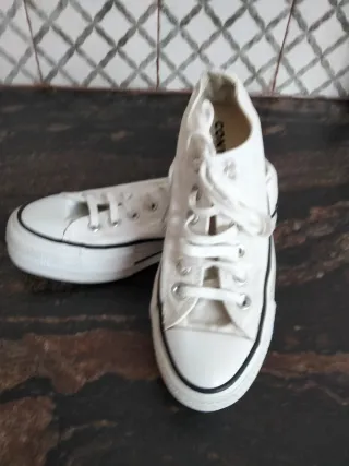 Converse Bambas Blancas Talla 38