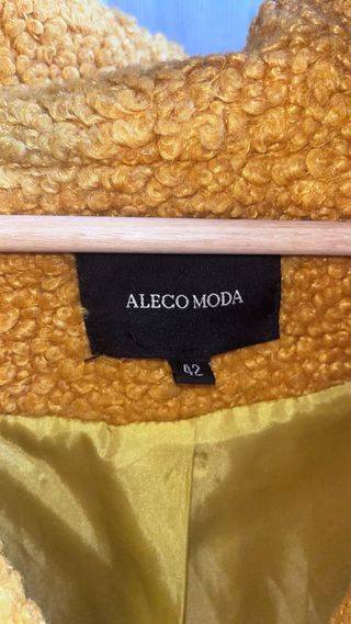 Abrigo borreguillo mostaza