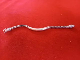 Pulsera esclava plata ley