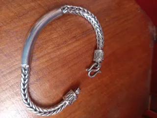 Pulsera esclava plata ley