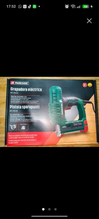 Grapadora eléctrica Parkside PET 25 C3