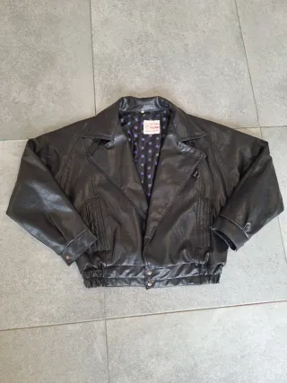 Chaqueta Bomber Piel Vintage 80s Talla M