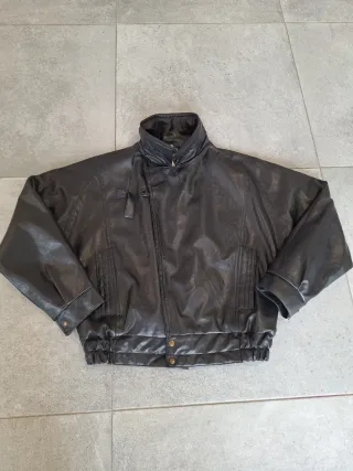 Chaqueta Bomber Piel Vintage 80s Talla M
