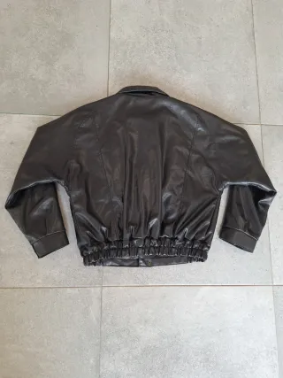 Chaqueta Bomber Piel Vintage 80s Talla M