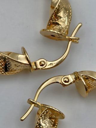 Pendientes Oro 18K, Aros, Aretes, Argollas, 2,76gr