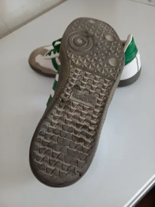 Zapatillas Adidas Samba Blancas y Verdes