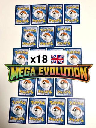 Lote 18 Cartas Pokémon Mega Evolution
