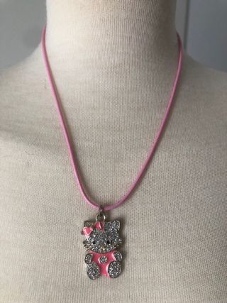 Colgantes Hello Kitty Rosa y Plateado