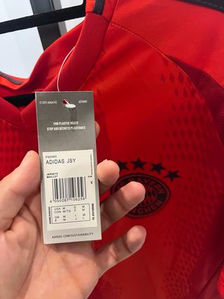Camiseta FC Bayern Múnich Adidas Roja - Talla L