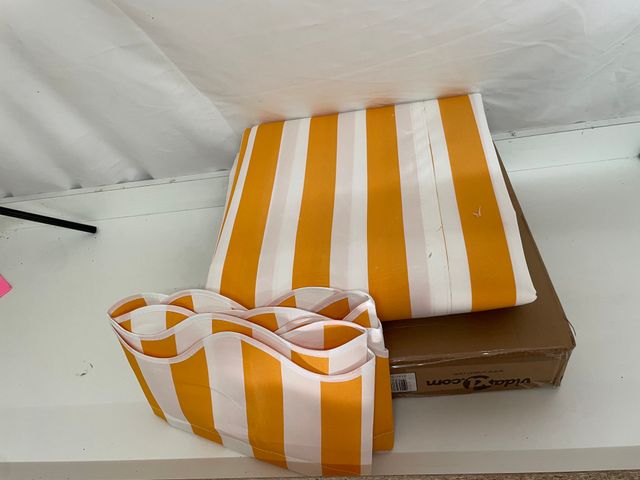 Toldo Rayas Amarillas y Blancas 450x300cm