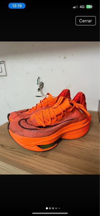 Nike Alphafly Naranja/Rojo