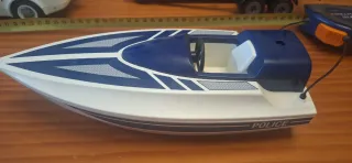 Coche Policía Playmobil con Lancha y Remolque