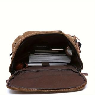 Mochila Lona Vintage Viaje Senderismo