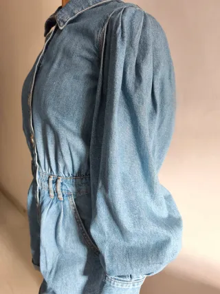 Tuta jeans Zara corta taglia XS