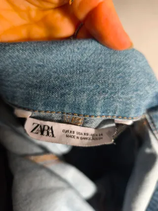 Tuta jeans Zara corta taglia XS