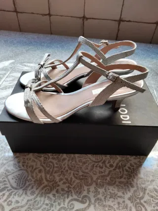 Sandalias vestir plateadas
