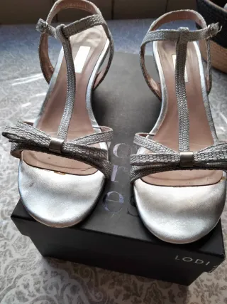 Sandalias vestir plateadas