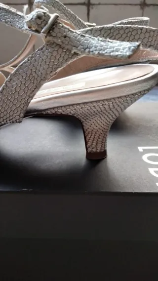 Sandalias vestir plateadas