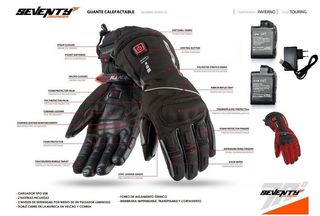 Guantes Moto Calefactables Seventy Degrees