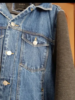 Cazadora Zara Hombre Azul/Gris con Regalo de otra