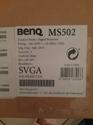 Proyector Benq MS 502 ,SVGA.