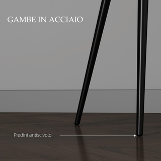 Set 2 Sedie Sala da Pranzo Imbottite in Stile Nord