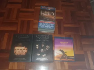 Lote Queen: DVDs, VHS y Blu-ray