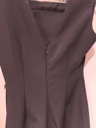 Vestido T.S Negro con Cremallera