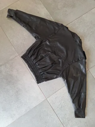 Chaqueta Bomber Piel Vintage 80s Talla L