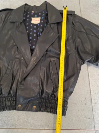 Chaqueta Bomber Piel Vintage 80s Talla L