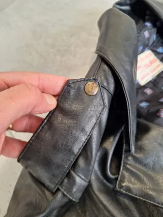 Chaqueta Bomber Piel Vintage 80s Talla L