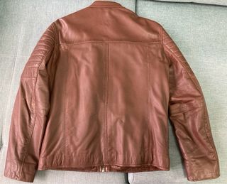 Chaqueta de cuero Rochas Marrón