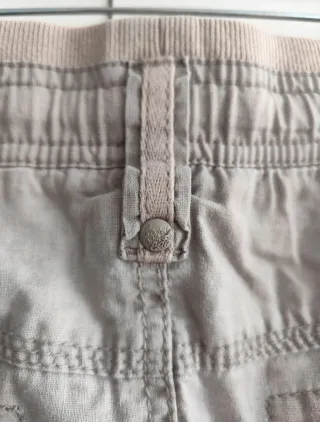 Esprit falda mini cargo beige/grid talla 44