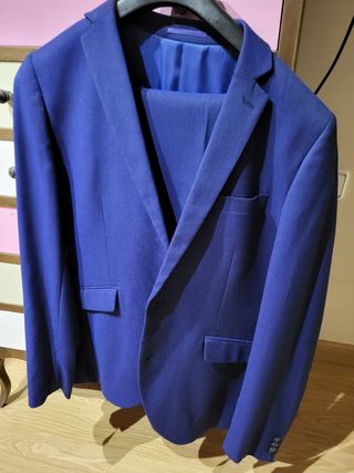 Traje de chaqueta azul TZ
