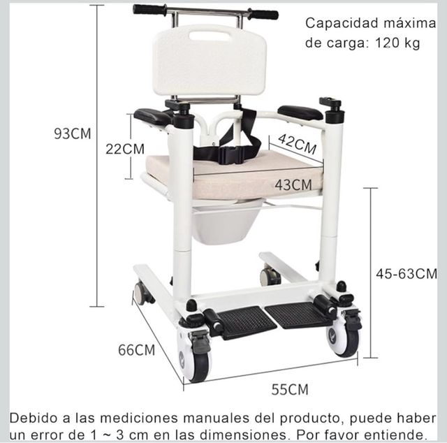 Sedia a rotelle per anziani 4 in 1