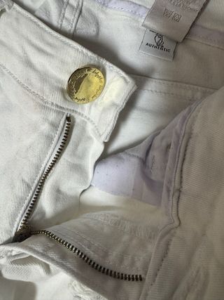 Pantalones Vaqueros Blancos Rotos Mujer