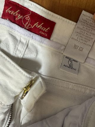 Pantalones Vaqueros Blancos Rotos Mujer