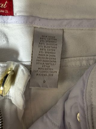 Pantalones Vaqueros Blancos Rotos Mujer