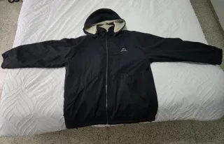 Chaqueta Kappa Reversible Azul Marino y Beige